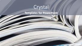  Presentation with magazines - Presentation consisting of numerous-magazines-spread-out-against background and a gray colored foreground