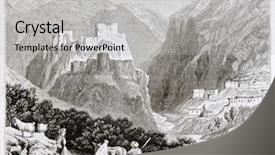  Presentation with syria - PPT theme having nur mountains old view formerly background and a light gray colored foreground