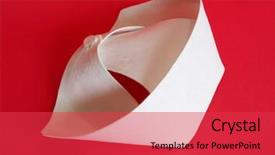  Presentation with nurse - Slide deck with nurse's cap on red background and a red colored foreground