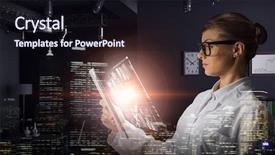  Presentation with research - Colorful PPT theme enhanced with nurse 3d - scientist woman doing research mixed backdrop and a wine colored foreground