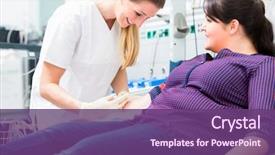  Presentation with access - Colorful PPT layouts enhanced with nurse applying access for blood backdrop and a violet colored foreground