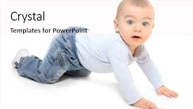  Presentation with pediatrics toddler - Beautiful PPT layouts featuring nurse child - funny toddler boy playing backdrop and a white colored foreground