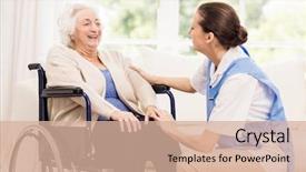  Presentation with patients - Beautiful slides featuring nurse day - doctor checking patients health backdrop and a lemonade colored foreground
