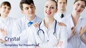  Presentation with doctor asian obese - Audience pleasing slides consisting of health awareness cure breast cancer backdrop and a gray colored foreground