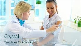  Presentation with measuring blood pressure in haitian - Slides having nurse executive - portrait of confident practitioner measuring background and a lemonade colored foreground