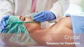  Presentation with respiratory - Slides having nurse-gives-respiratory-therapy background and a coral colored foreground