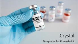  Presentation with nurse - Slides having nurse-holding-one-form-five background and a light blue colored foreground