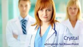  Presentation with horse sheep coat cow camel - Audience pleasing slides consisting of nurse leader - portrait of pretty clinician backdrop and a sky blue colored foreground