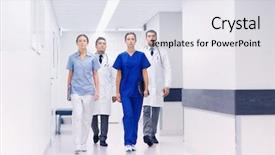  Presentation with men health - Cool new theme with nurse men - clinic profession people health care backdrop and a light gray colored foreground