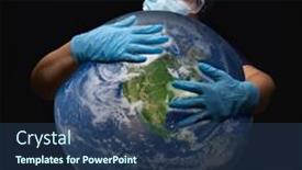  Presentation with mask nurse - PPT layouts enhanced with nurse-or-doctor-wearing-face background and a ocean colored foreground