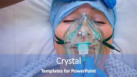  Presentation with mask nurse - Cool new slides with nurse placing an oxygen mask backdrop and a  colored foreground