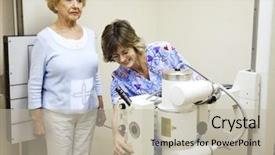  Presentation with chiropractic - Presentation featuring nurse prepares to x-ray background and a mint green colored foreground