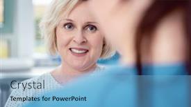  Presentation with surgery - Colorful theme enhanced with nurse-preparing-patient backdrop and a light blue colored foreground