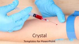  Presentation with taking the blood pressure in black women - Cool new PPT theme with nurse taking a blood sample backdrop and a lemonade colored foreground