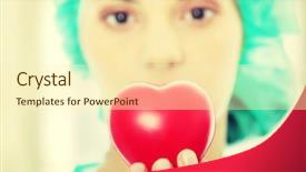  Presentation with congenital heart disease pediatric cardiology - Amazing slide deck having nurse vintage - cardiologist holding heart - focus backdrop and a  colored foreground