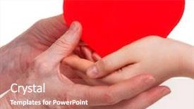  Presentation with holding hands old young - Audience pleasing slide deck consisting of nurse vintage - old and young hands holding backdrop and a coral colored foreground