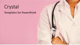  Presentation with army nurse - Cool new slides with nurse wearing breast cancer pink backdrop and a  colored foreground