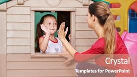  Presentation with nursery newborn child mom nursing - Amazing presentation theme having nursery teacher and girl playing backdrop and a coral colored foreground