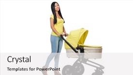  Presentation with baby in womb - Beautiful presentation featuring nurses design - woman with baby and pram backdrop and a  colored foreground