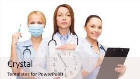  Presentation with calm - Slide set having discipline nursing - healthcare and medicine concept background and a lemonade colored foreground