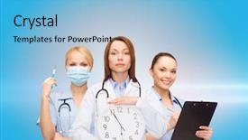  Presentation with calm - Presentation theme enhanced with discipline nursing - healthcare and medicine concept background and a light blue colored foreground