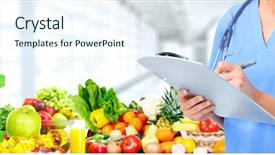  Presentation with cardio - Audience pleasing slide set consisting of nursing cardio - hands of medical doctor backdrop and a sky blue colored foreground