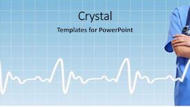  Presentation with health care static - Slides enhanced with heart against the sky background and a  colored foreground.