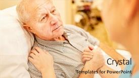  Presentation with home care - Cool new PPT theme with nursing consoles a sick senior backdrop and a lemonade colored foreground