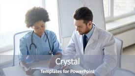  Presentation with health technology - PPT layouts with nursing education - health care people technology background and a gray colored foreground