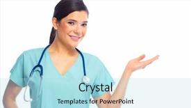  Presentation with doctor family - Beautiful presentation design featuring pontevedra province coat of arms backdrop and a light gray colored foreground