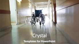  Presentation with nursing - Presentation theme featuring nursing home - doctors are working - medicine background and a gray colored foreground