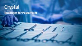  Presentation with team work nursing - Cool new PPT layouts with nursing lamp - team surgeon at work backdrop and a teal colored foreground