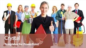  Presentation with team group - Audience pleasing slide set consisting of nursing managment - group of workers people business backdrop and a red colored foreground