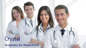  Presentation with nurses - Audience pleasing PPT layouts consisting of nursing managment - team of doctors and nurses backdrop and a  colored foreground