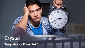  Presentation with father son and looking - Slides consisting of nursing managment - young father dad sleeping while background and a ocean colored foreground