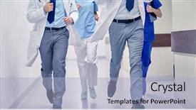  Presentation with healthcare - PPT theme having nursing mentor - healthcare people and medicine concept background and a light blue colored foreground