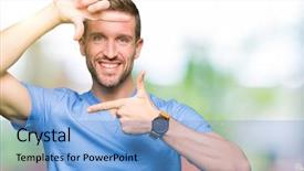  Presentation with medical smiling doctor - Slide deck enhanced with nursing plan care - handsome doctor man wearing medical background and a light blue colored foreground