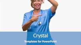  Presentation with teamwork nurse doctor - Slides featuring nursing plan care - middle age senior nurse doctor background and a  colored foreground