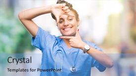  Presentation with african american - Slide deck consisting of nursing plan care - young braided hair african american background and a  colored foreground