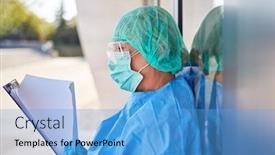  Presentation with nursing - Audience pleasing PPT layouts consisting of nursing-staff-as-a-containment backdrop and a light blue colored foreground