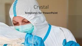  Presentation with nursing - Cool new presentation with nursing-staff-in-clinic backdrop and a coral colored foreground