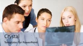  Presentation with medical student - Amazing presentation having nursing student - healthcare medical and radiology concept backdrop and a light blue colored foreground