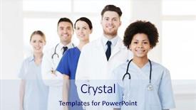  Presentation with medicine - PPT layouts featuring nursing student - hospital profession people and medicine background and a  colored foreground