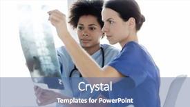  Presentation with spine surgery - PPT theme with nursing team - radiology surgery health care people background and a ocean colored foreground