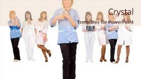  Presentation with nursing - Cool new presentation with nursing workforce - isolated medical group 8 backdrop and a  colored foreground
