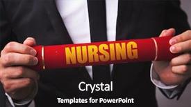  Presentation with nursing - Theme having diploma medicine - nursing background and a black colored foreground
