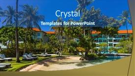  Presentation with bali nusa dua - PPT layouts featuring nusa-dua-resort-in-bali background and a ocean colored foreground