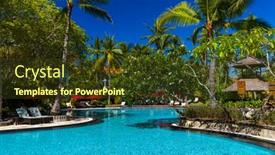  Presentation with bali nusa dua - Cool new presentation design with nusa-dua-resort-in-bali backdrop and a tawny brown colored foreground