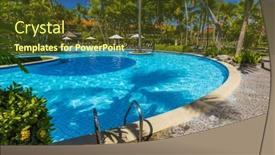  Presentation with bali nusa dua - Cool new theme with nusa-dua-resort-in-bali backdrop and a tawny brown colored foreground