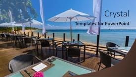  Presentation with bali nusa dua - Presentation featuring nusa-dua-resort-in-bali background and a light blue colored foreground